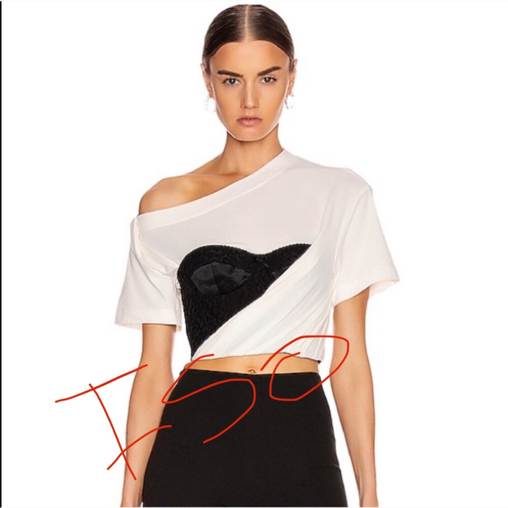 ISO Alexander wang draped bustier top